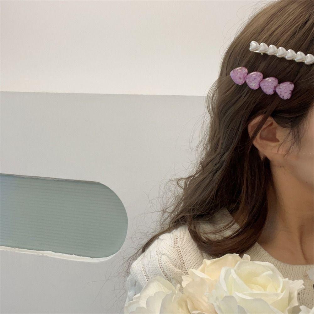 Kẹp Tóc Đính Kim Sa Lấp Lánh Thời Trang Cho Nữ