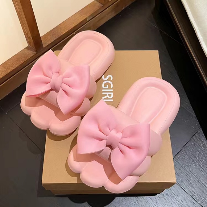 Dép Đính Nơ Thiết Kế Xinh Xắn Thời Trang Cho Nữ