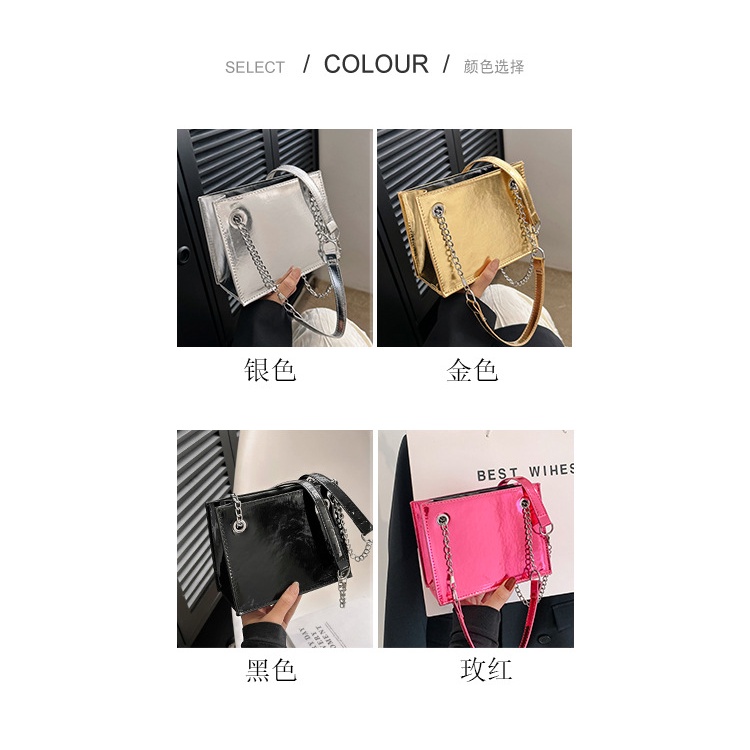 Túi Xách Mini Phối Dây Xích Đeo Vai Thời Trang Cao Cấp 2023 Cho Nữ