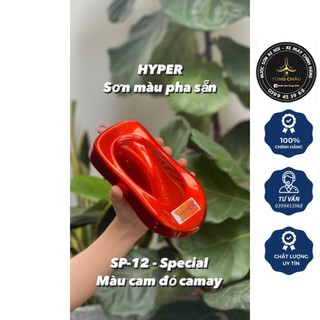 Nước sơn xe máy pha sẵn chính hãng - Màu cam đỏ camay - SP -12