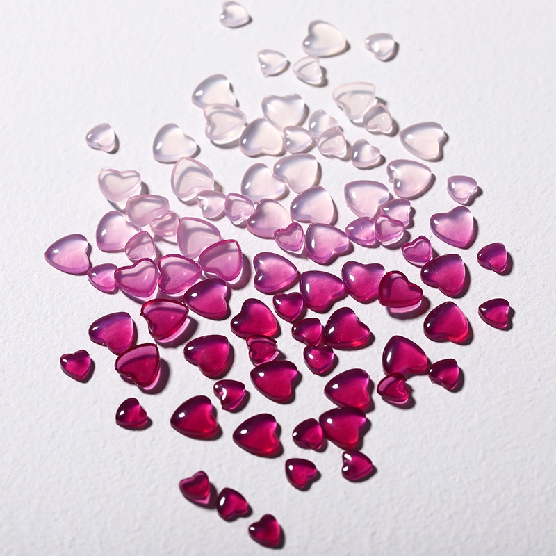 BORN PRETTY Hạt Pha Lê 3D Trái Tim Trang Trí Móng Tay Sinh Động