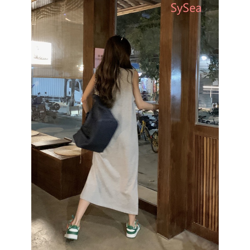 Đầm Không Tay Dáng Rộng Thời Trang Hàn Quốc Dành Cho Nữ