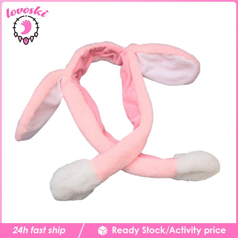 Băng Đô Cài Tóc Hình Thỏ Trang Trí Thủ Công Cho Bé Gái