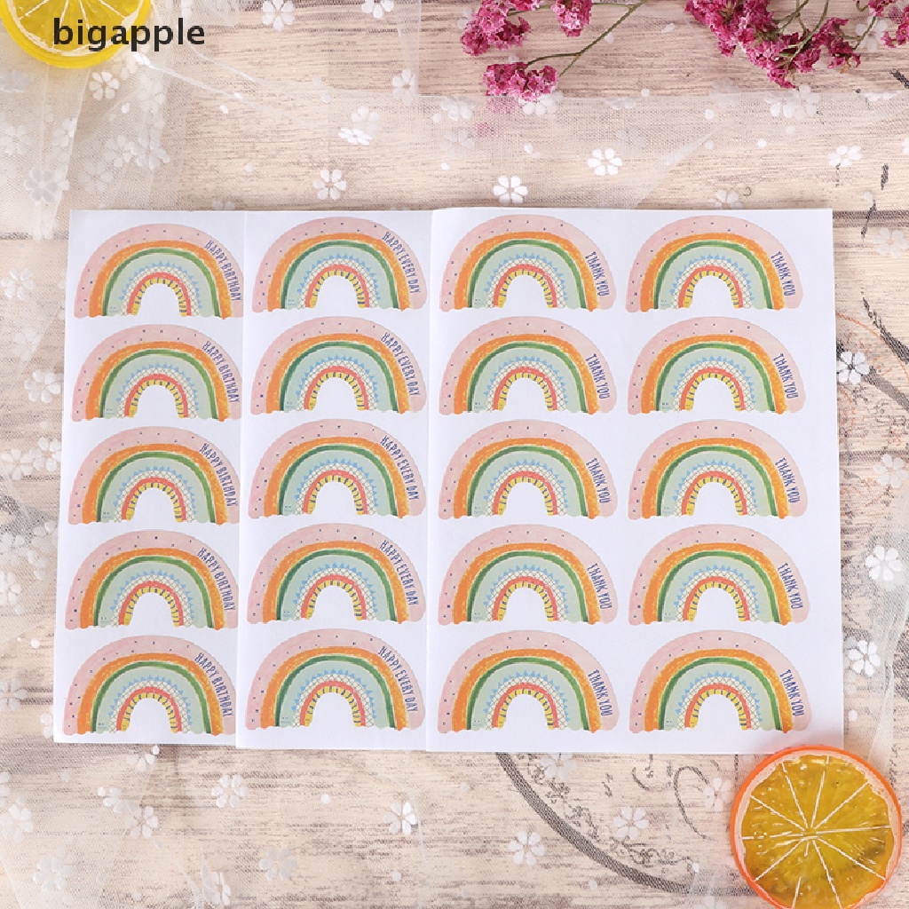 Set 100 Miếng Dán Họa Tiết Chữ Thank You Dùng Để Trang Trí Thiệp / Scrapbook