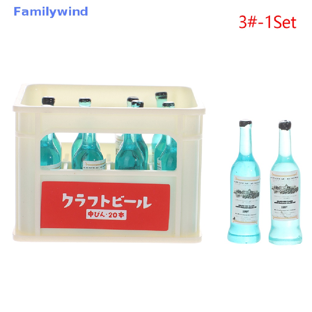 1 Bộ Bình Uống Rượu Mini Tỉ Lệ 1: 12 Dùng Trang Trí Nhà Búp Bê