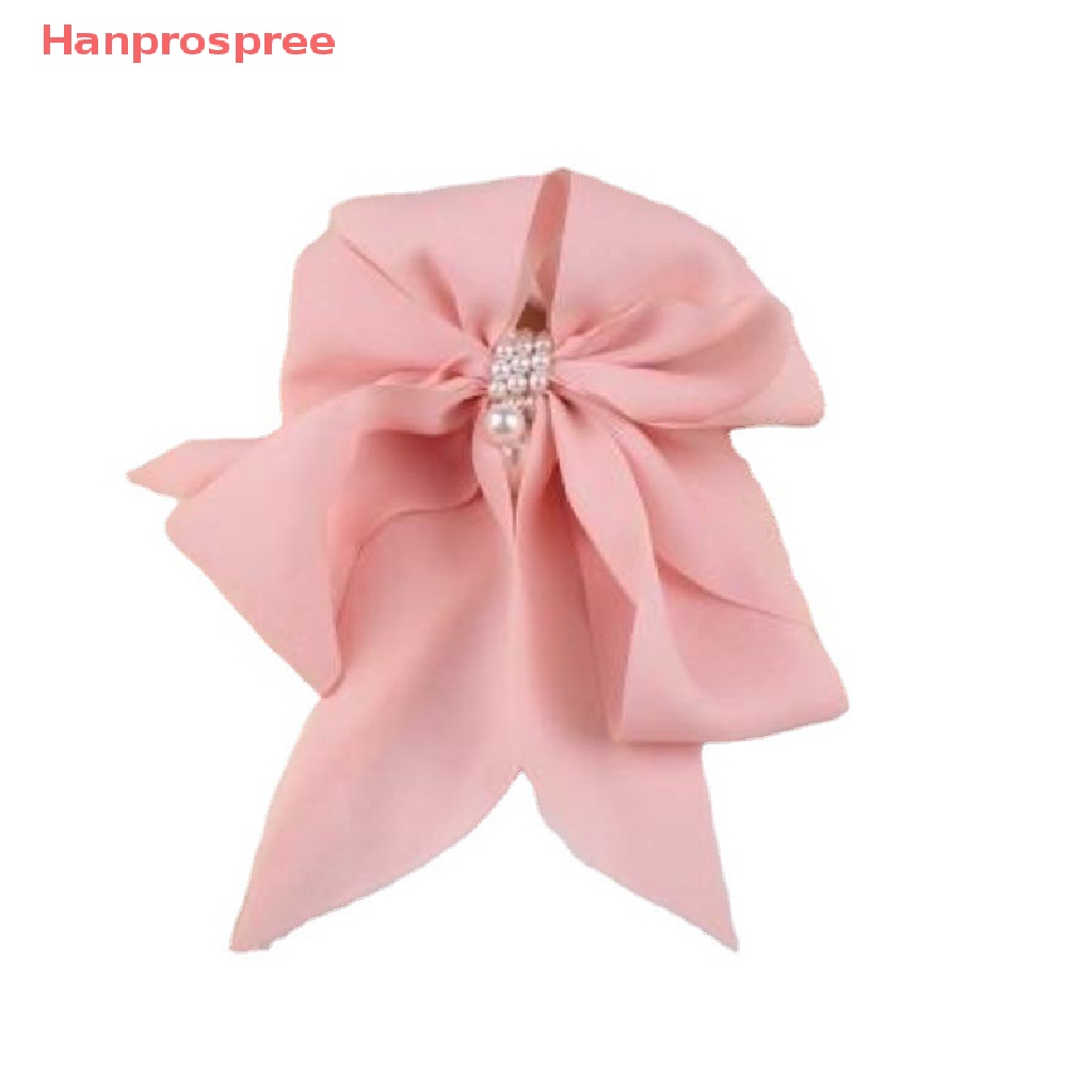 Kẹp Tóc Đính Nơ Và Ngọc Trai Cỡ Lớn Dễ Thương