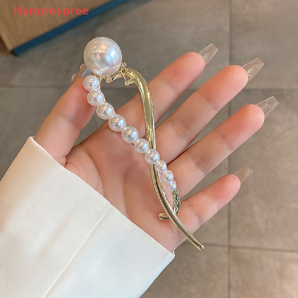 Kẹp Tóc Đính Ngọc Trai Nhân Tạo Hình Dạng Chú Ếch / Vòng Cung Đơn Giản Cho Nữ