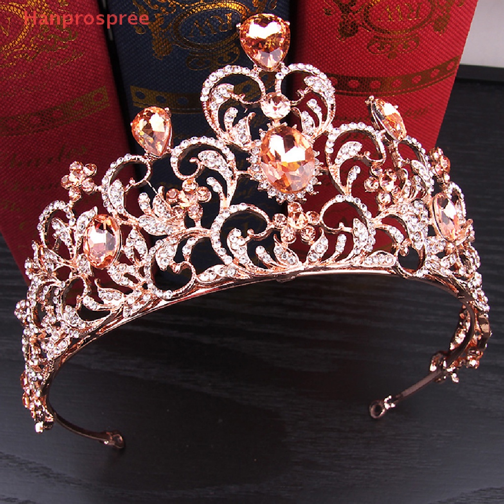 Cài Tóc Hình Vương Miện Đính Pha Lê Mới 2019 Cho Cô Dâu Dụng Cụ Làm Đẹp Chất Lượng Cao