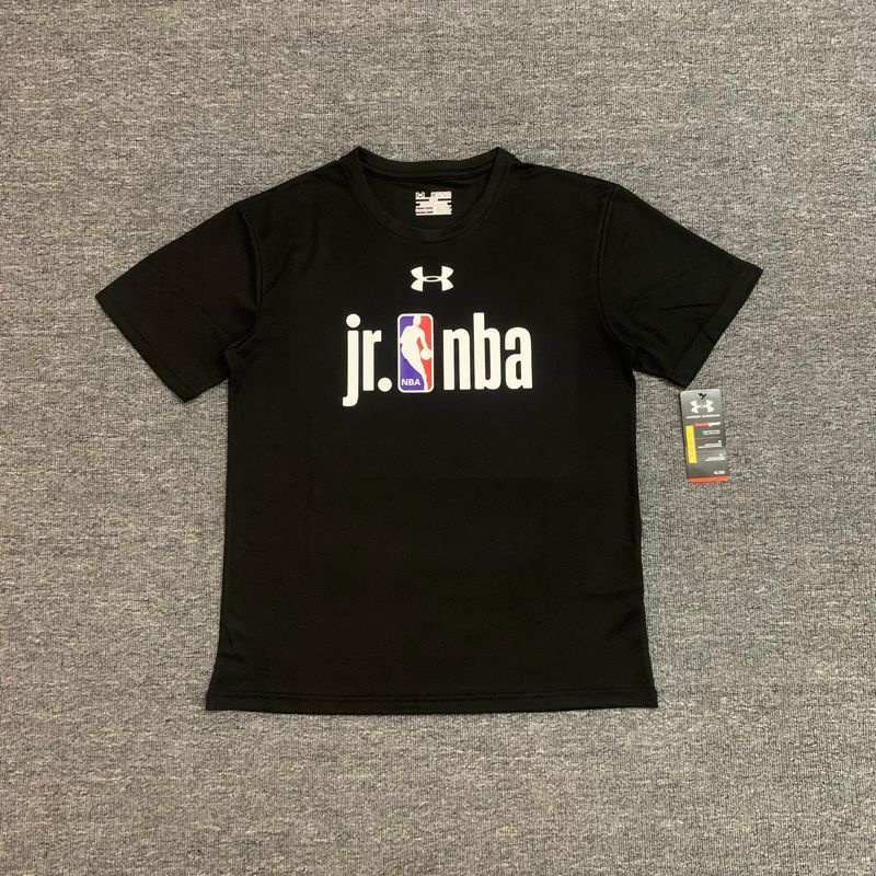 Áo Thun Bóng Rổ Tay Ngắn 3V3 Màu Đen Chất Liệu Khô Thoáng Nhanh Phong Cách Mỹ