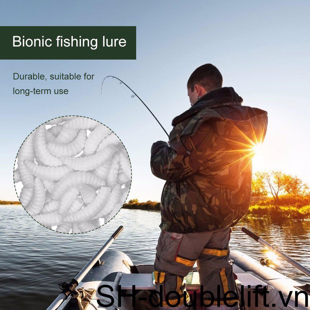 Set 50 Mồi Câu Cá Giả Mềm Phát Quang Có Thể Tái Sử Dụng