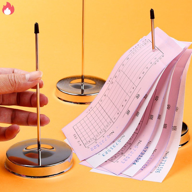 Thanh Kim Loại Thẳng Nĩa, Giá Đỡ Menu Ghim Giấy, Giấy Ghi Chú Cho Nhà Hàng Bill RYVN