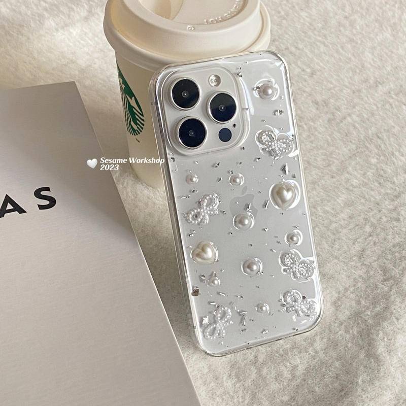 Ốp Điện Thoại TPU Mềm Trong Suốt Hình Bướm 3D Cho iPhone 14 13 12 11 Pro MAX + X XS MAX XR 7 8 + SE 2022 2020 14 + 13Mini 12Mini