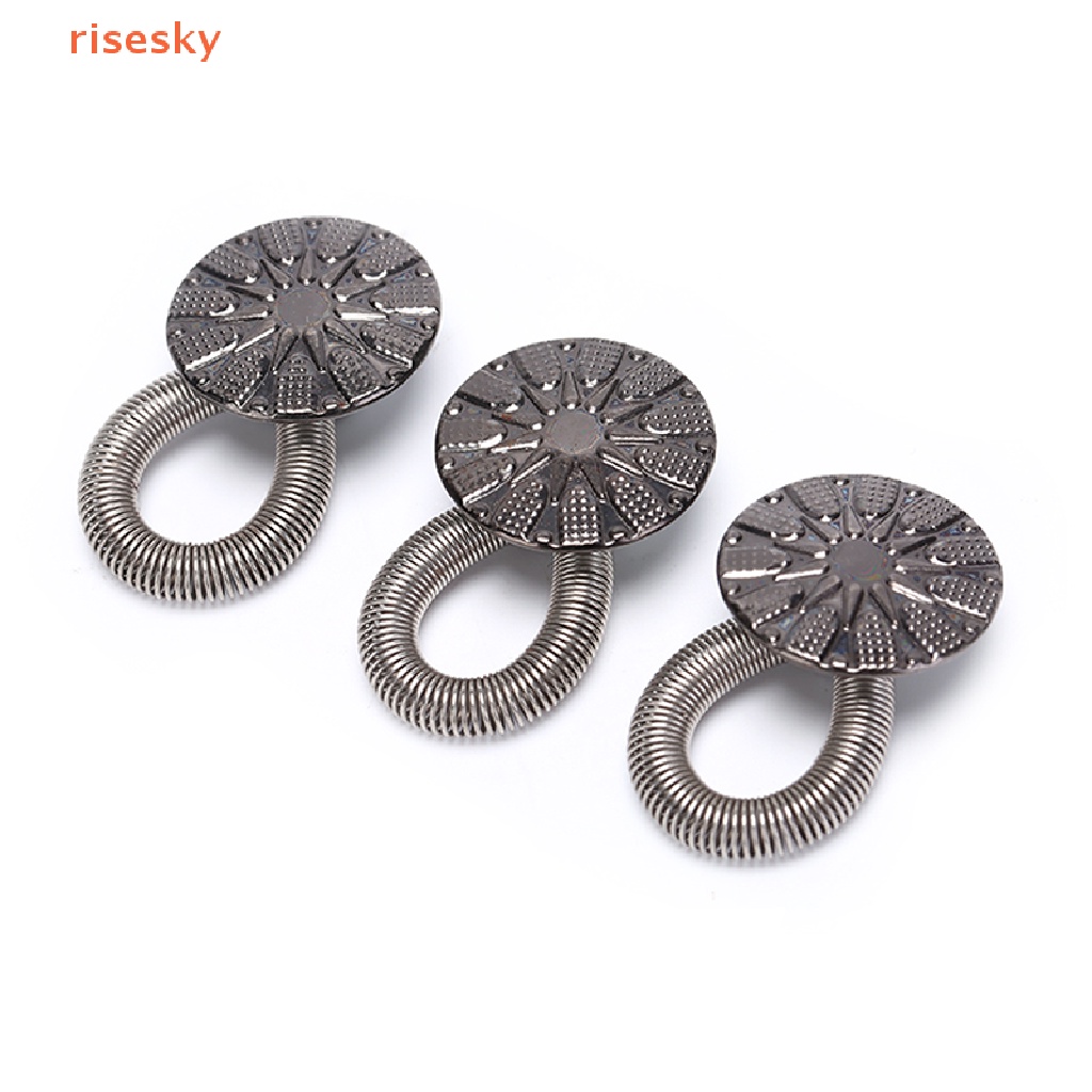 Set 6 Nút Kim Loại Co Giãn Nới Rộng Eo Quần Jean