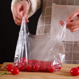 (Bán buôn- Sỉ) Cuộn 100 túi nilon có quai (cuộn)