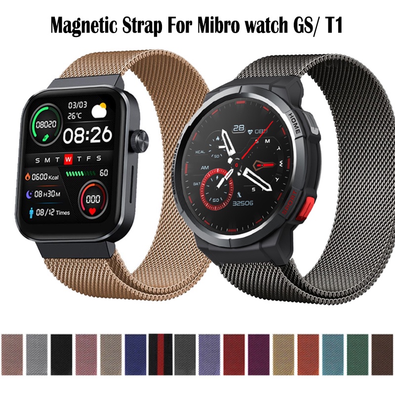 Mibro Watch GS Màu Milan Dây đeo Kim Loại Dây đeo Bằng Thép Không Gỉ Mibro watch T1 band