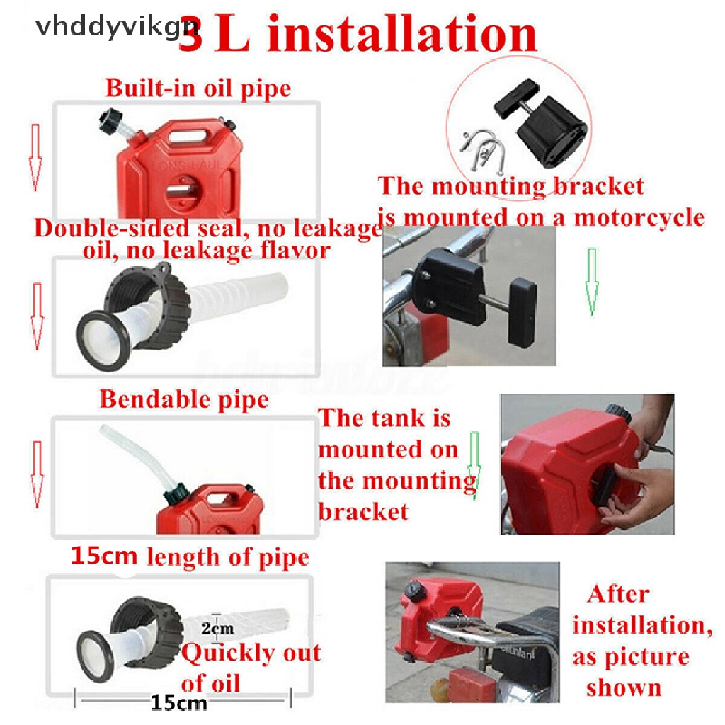 Bình Đựng Nhiên Liệu 3L Bằng Nhựa Cho Xe Hơi
