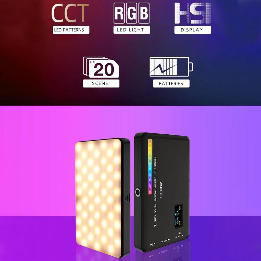 Đèn LED Mini Cầm Tay Đa Năng Có Thể Sạc Lại Hỗ Trợ Quay Video / Trang Điểm Chụp Ảnh