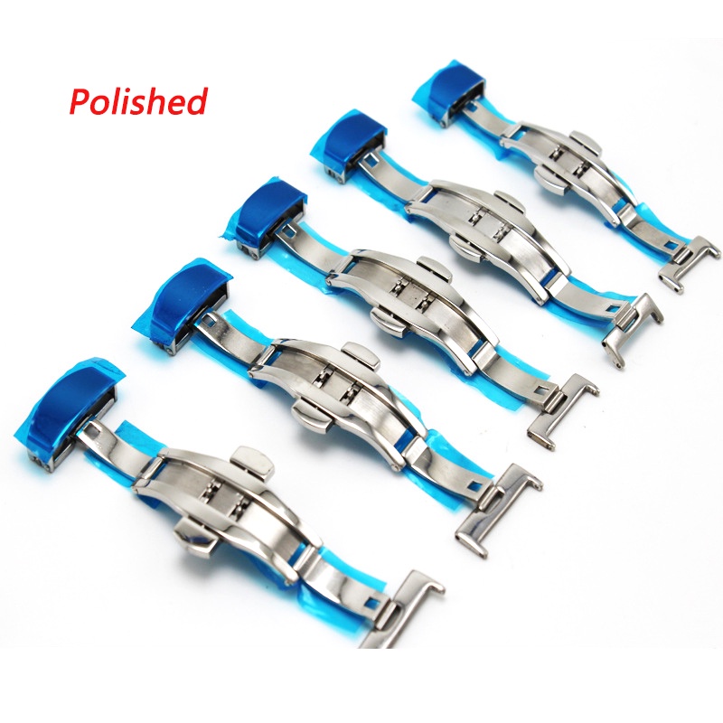 Nút Khóa Dây Đồng Hồ Bằng Thép Không Gỉ 16mm 20mm 22mm 24mm 10 / 12 / 14mm