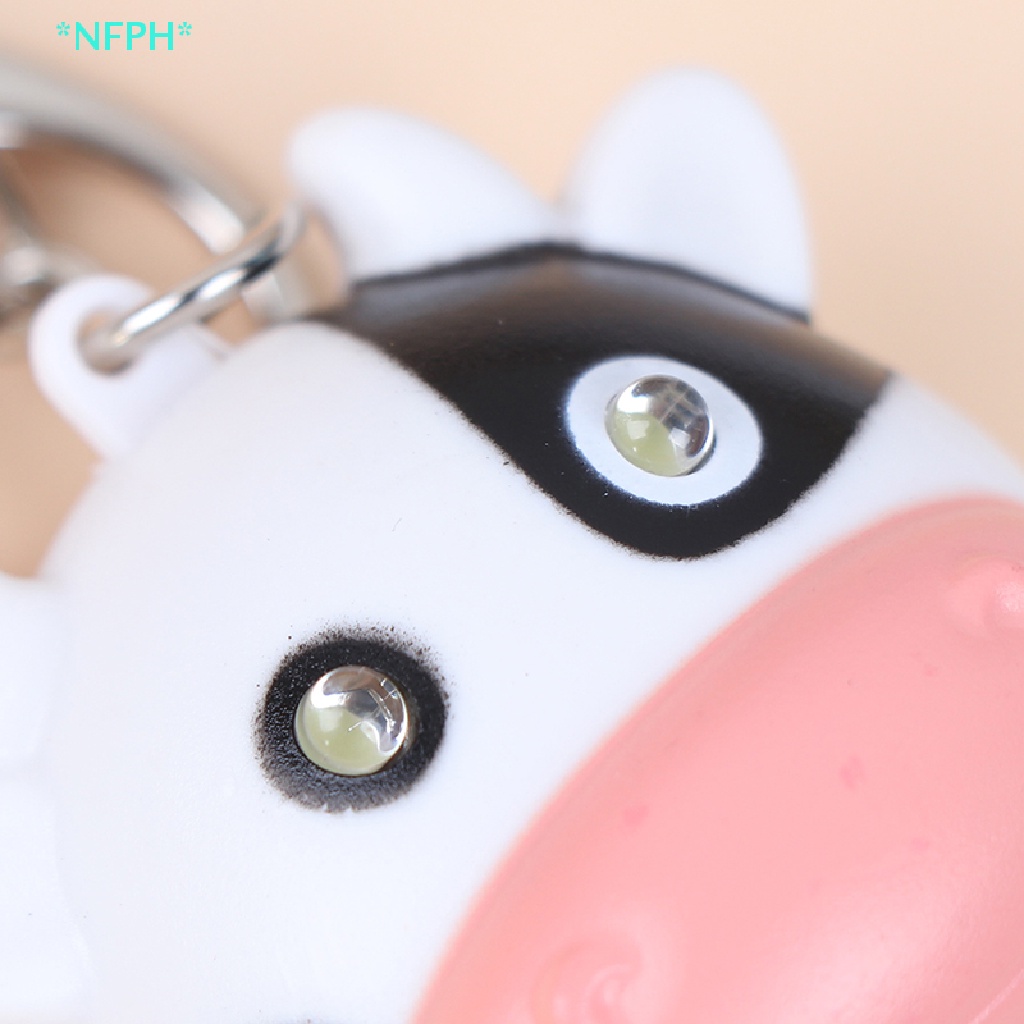 Móc Khóa Bò Sữa Có Đèn LED Độc Đáo Mới