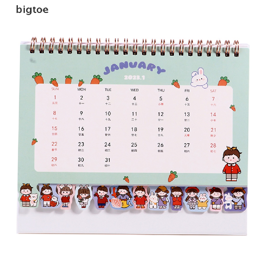 Bigtoe Lịch Để Bàn Mini 2023 Phong Cách Anh Quốc