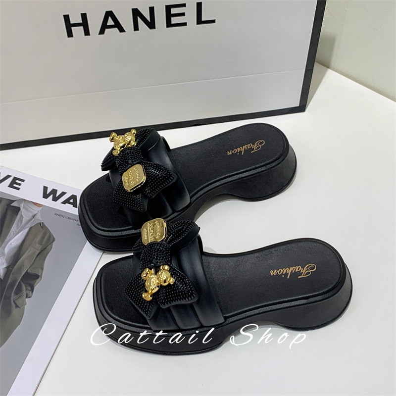 DISHULAN dép nữ dép bánh mì nữ dép bánh mì nữ Chống Trượt 040603