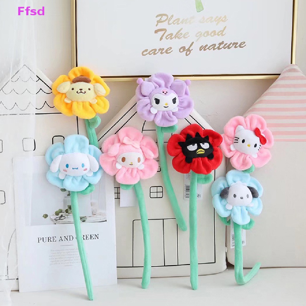 {Ffsd} Kawai Đồ Chơi Búp Bê Nhồi Bông Hoa Hướng Dương Cinnamoroll Kuromi Có Thể Uốn Cong Làm Quà Tặng Bán Chạy Cho Bé Gái