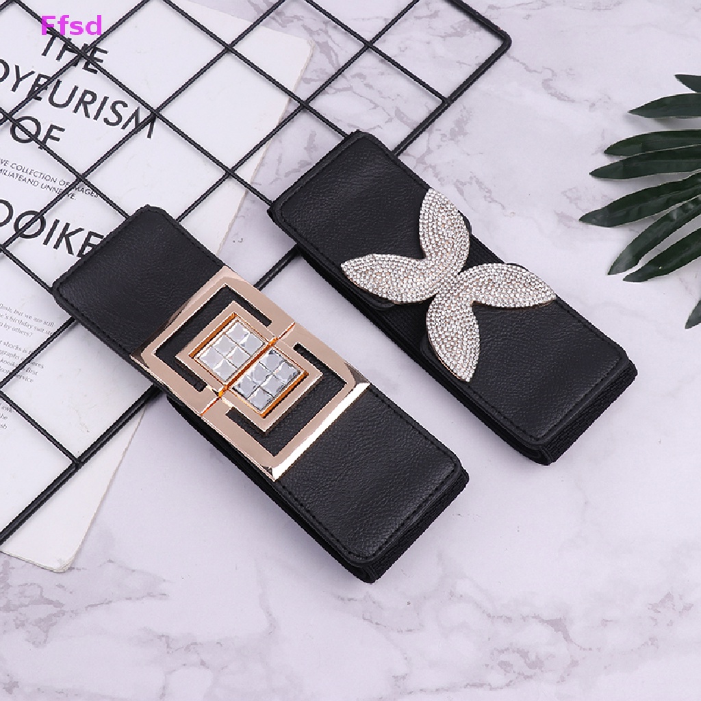 Thắt Lưng Co Giãn Đính Đá Trang Trí Đầm Nữ