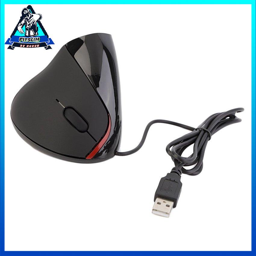 Chuột chơi game quang có dây 5D USB di động 2400Dpi 2.4Gh thẳng đứng công thái học dành cho máy tính để bàn & xách tay [U/23]