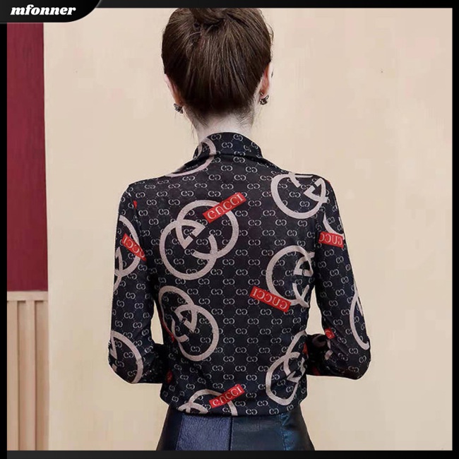 Áo Thun Dài Tay Cổ Cao Thời Trang Cho Nữ