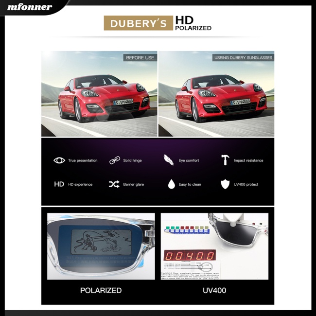 Kính Mát Phân Cực Chống Tia UV400 Phong Cách Thể Thao Thời Trang