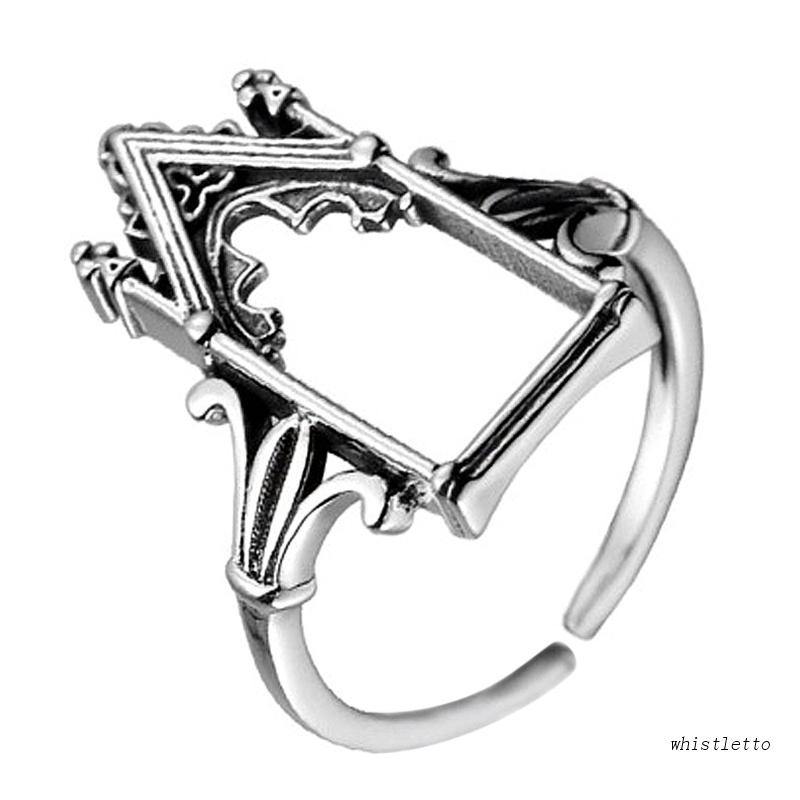 Nhẫn Đồng Hình Lâu Đài Gothic Có Thể Điều Chỉnh Kích Cỡ Dành Cho Nam Và Nữ