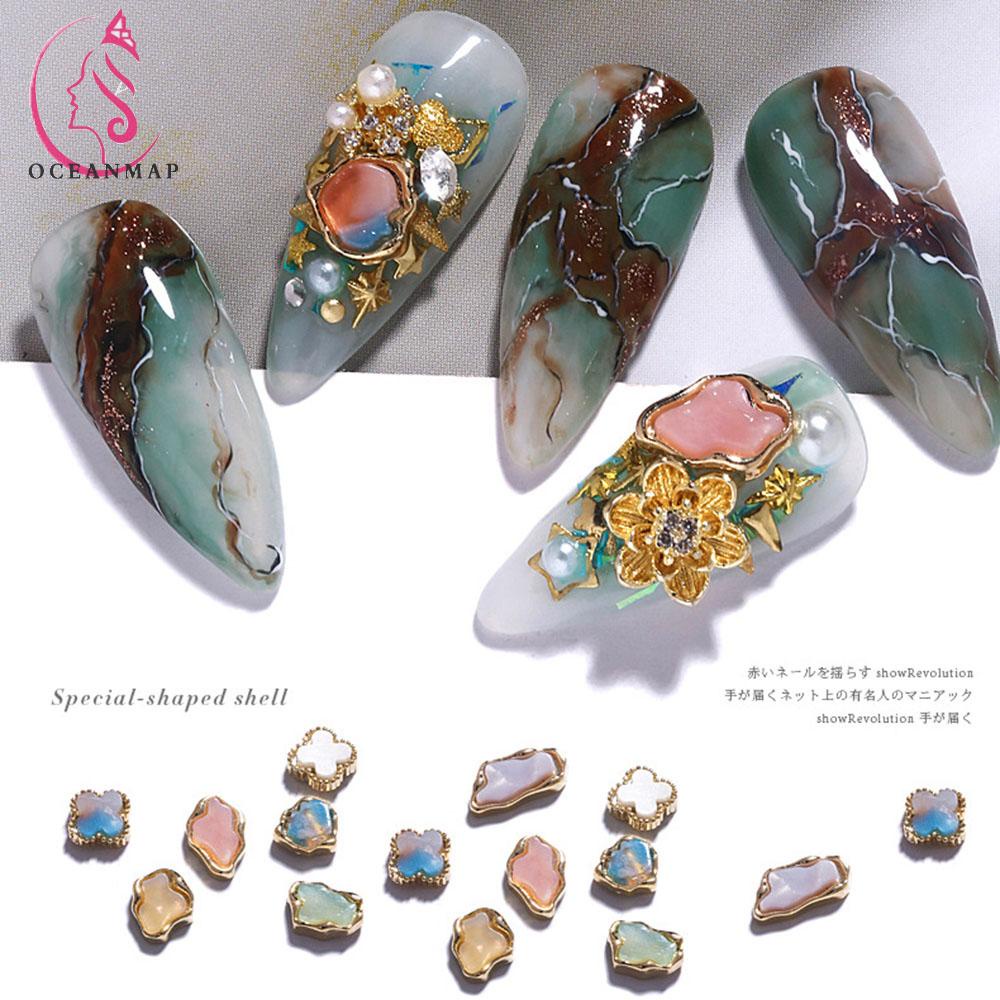 CHARMS 1 Phụ Kiện Trang Trí Móng Tay Hình Vỏ Sò 3D