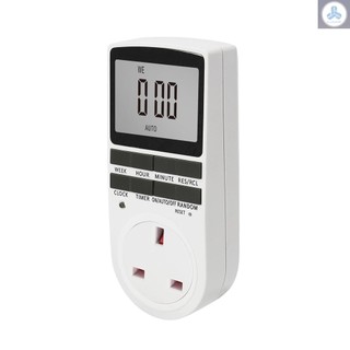 Digital Timer Switch Socket Digital Electronic Timer Switch LCD Display Plug-in Programmable Time Switch Energy Saving Intelligent Electronic Timing Socket