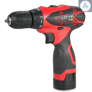 16.8V Lithium-Ion Two-speed Multi-functional Electric Cordless Drill Rechargeable Screwdriver with LED Light