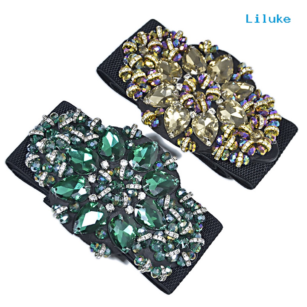 Thắt lưng đính kim cương nhân tạo nhiều màu dành cho nữ