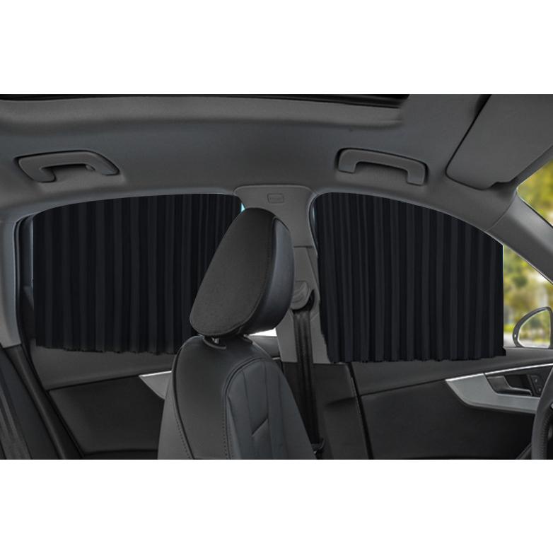 Rèm che nắng bằng vải cao cấp trên xe hơi Ô tô - Rèm che nắng của phụ xe hơi Ô tô - Rèm che nắng sang trọng.