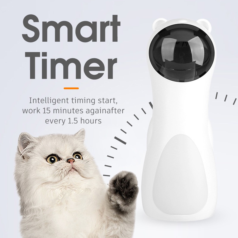 HamshMoc Đồ Chơi Đèn Laser Tự Động Có Thể Sạc Lại Giúp Giảm Căng Thẳng Dành Cho Mèo Cưng