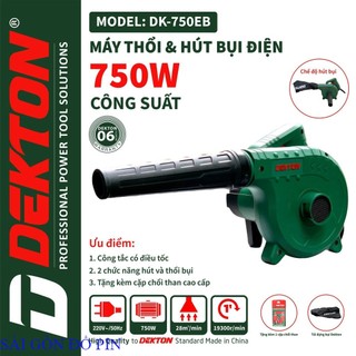 Máy thổi bụi và hút bụi dekton dk-750eb 750w bảo hành chính hãng máy pin sài gòn