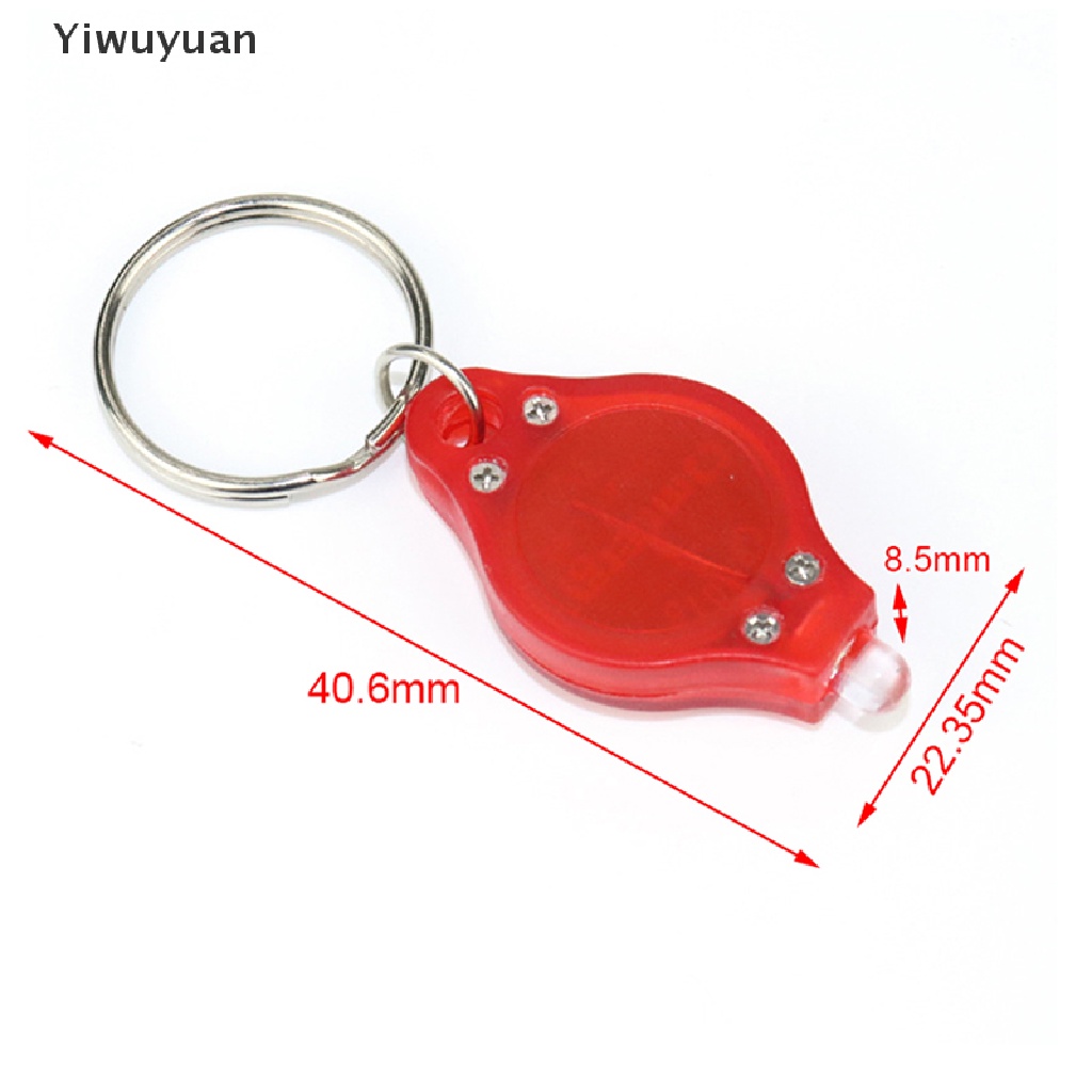 < Yiwuyuan > Móc Khóa Đèn Pin LED Mini Dùng Khi Đi Cắm Trại Khẩn Cấp