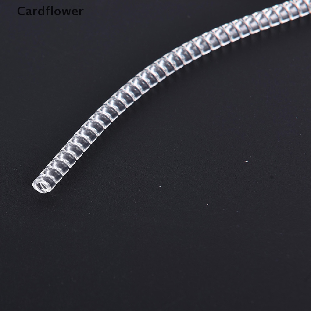 &lt; Cardflower &gt; Bộ 5 Nhẫn Hình Xoắn Ốc Vô Hình Trong Suốt Có Thể Điều Chỉnh Kích Thước