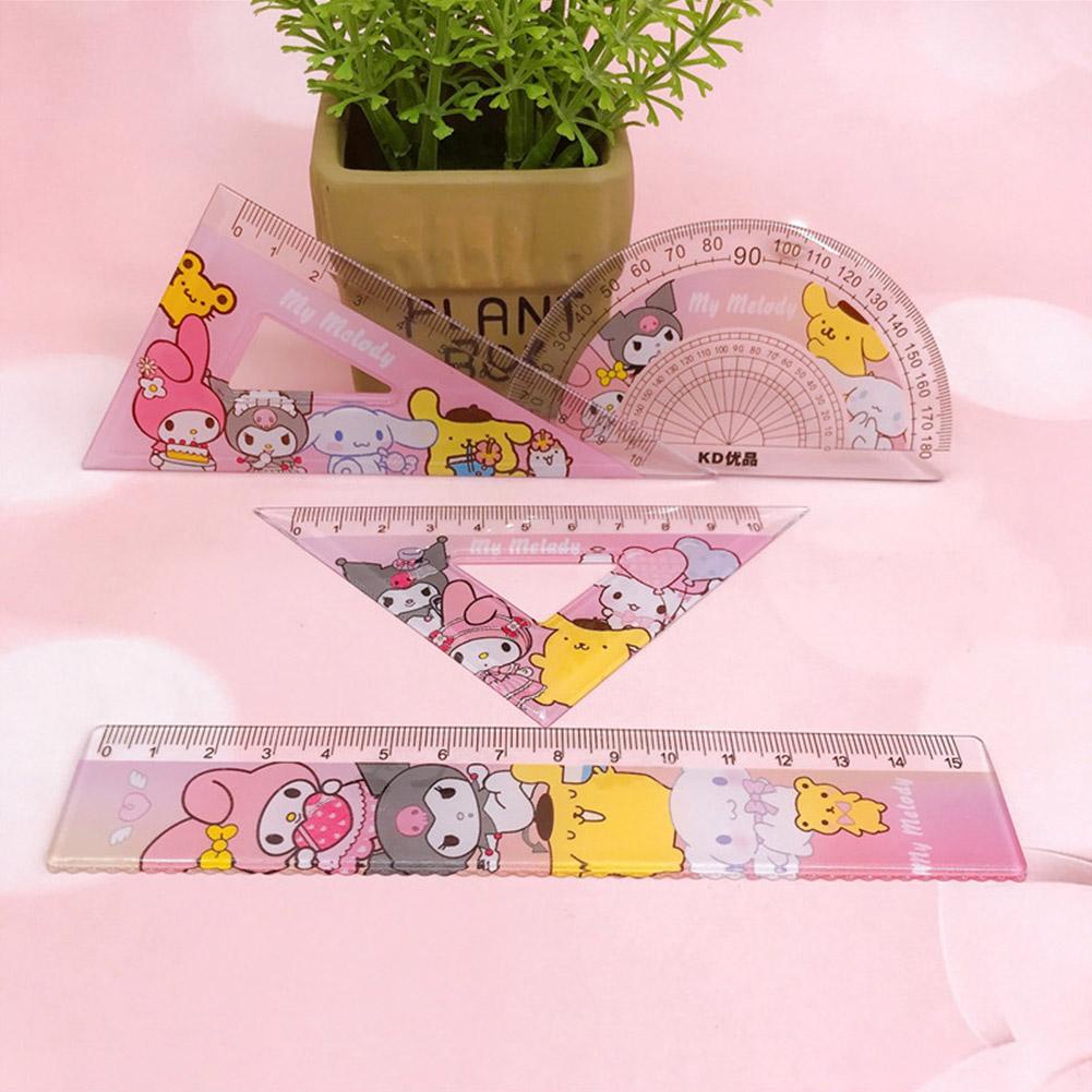 Bộ Thước Kẻ Hoạt Hình Sáng Tạo Cho Học Sinh R8Y4