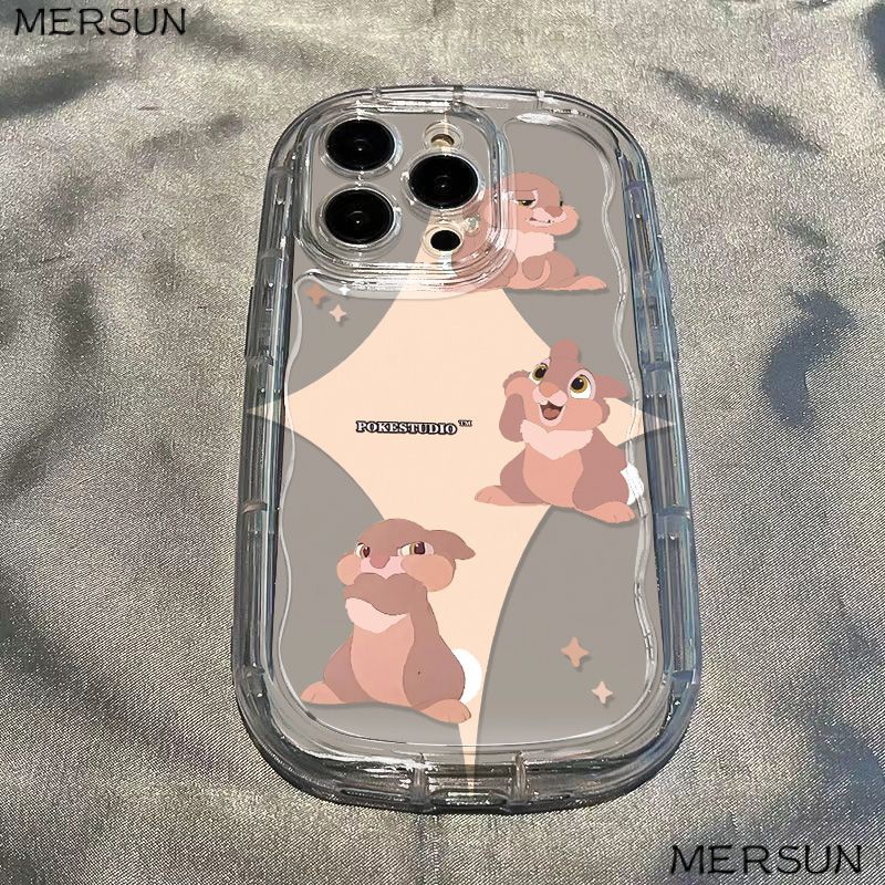 ✅Ốp Điện Thoại Mềm Trong Suốt Chống Sốc Hình Thỏ Bambi Cho Iphone14xsxr 11 12 7 promax / 8p13 XZMX