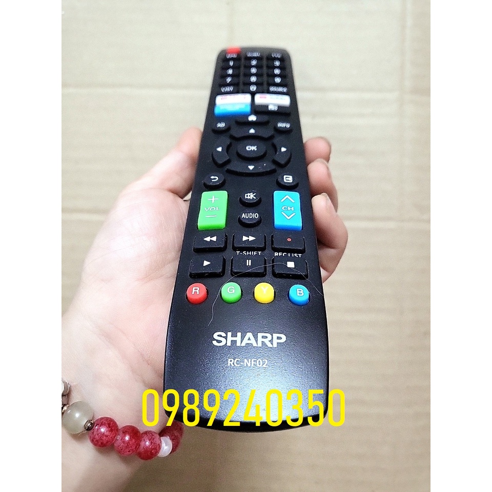 Remote điều khiển ti vi, vô tuyến Sharp RC - NF02 chính hãng