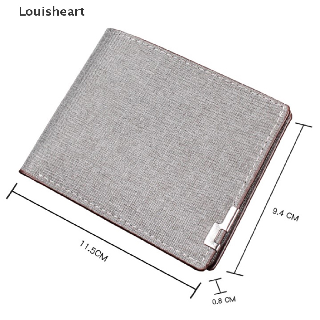 Ví Louisheart Denim Đựng Tiền / Thẻ Tín Dụng / Tiền Xu Gập Lại Được Tiện Lợi Dành Cho Nam Và Nữ TFG