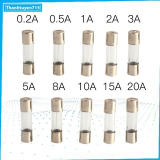 Bộ 100 cầu chì ống 5*20mm 0.2-20A