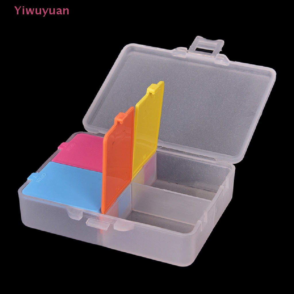 < Yiwuyuan > Hộp Đựng Thuốc 4 Ngăn Gấp Lại Được Dễ Mang Theo 1 Lần Mới