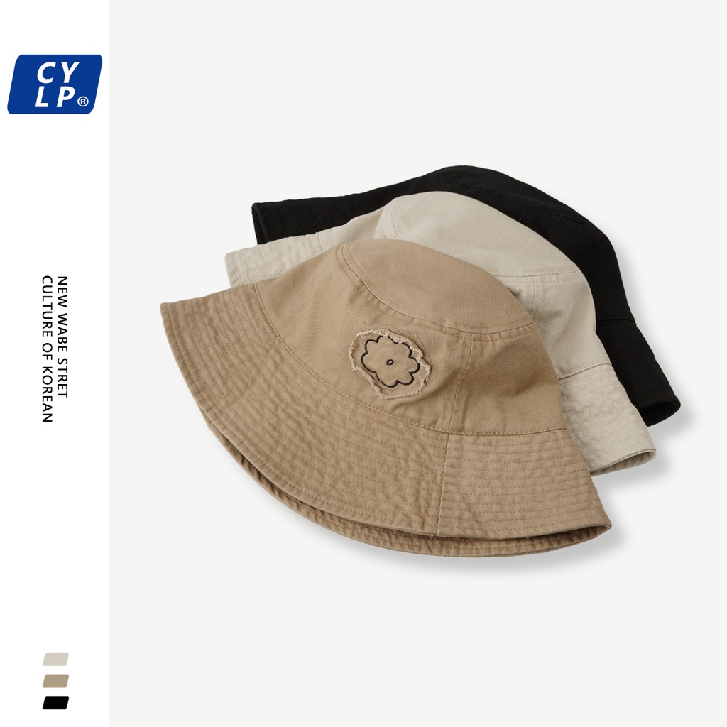 Nón Tai Bèo Họa Tiết Hoa Thêu Phong Cách Hàn Quốc Thời Trang Mùa Hè Cho Nam Và Nữ