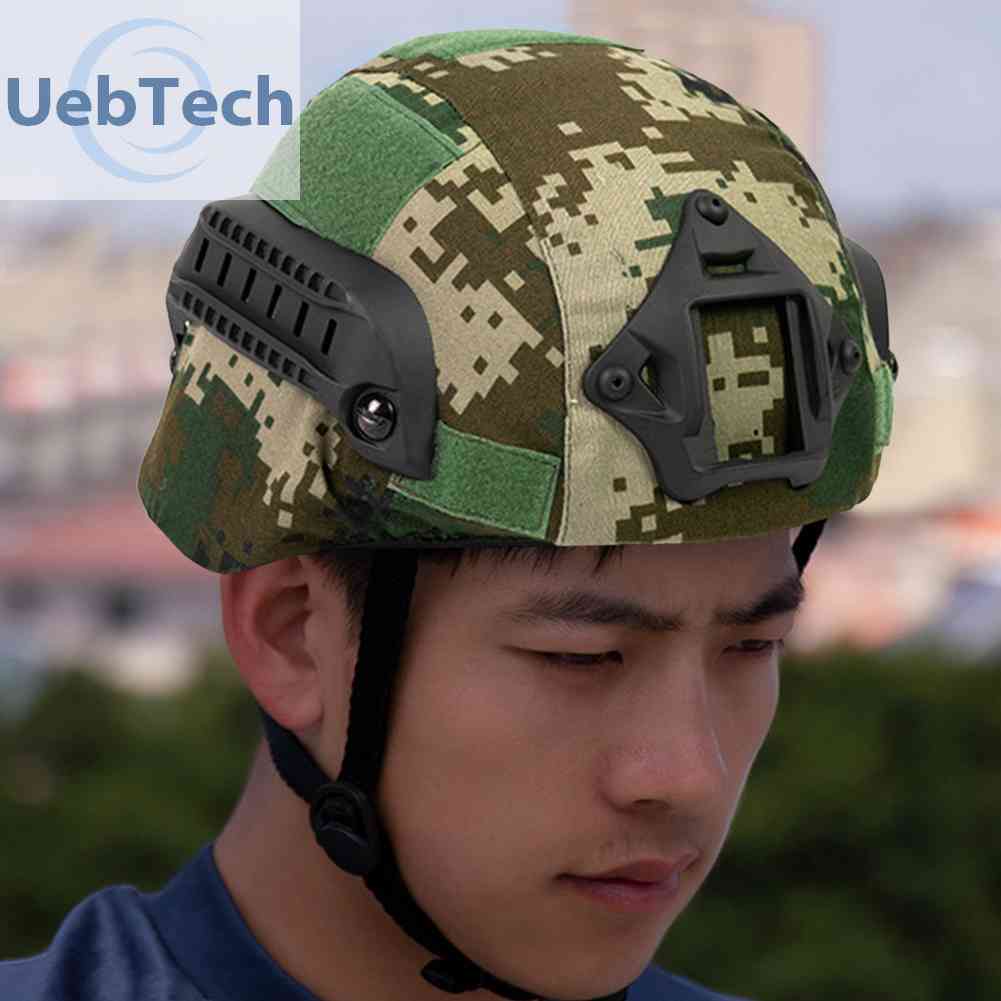 Mũ Bảo Hiểm Lưới Thoáng Khí Họa Tiết Rằn Ri Dùng Khi Đi Săn