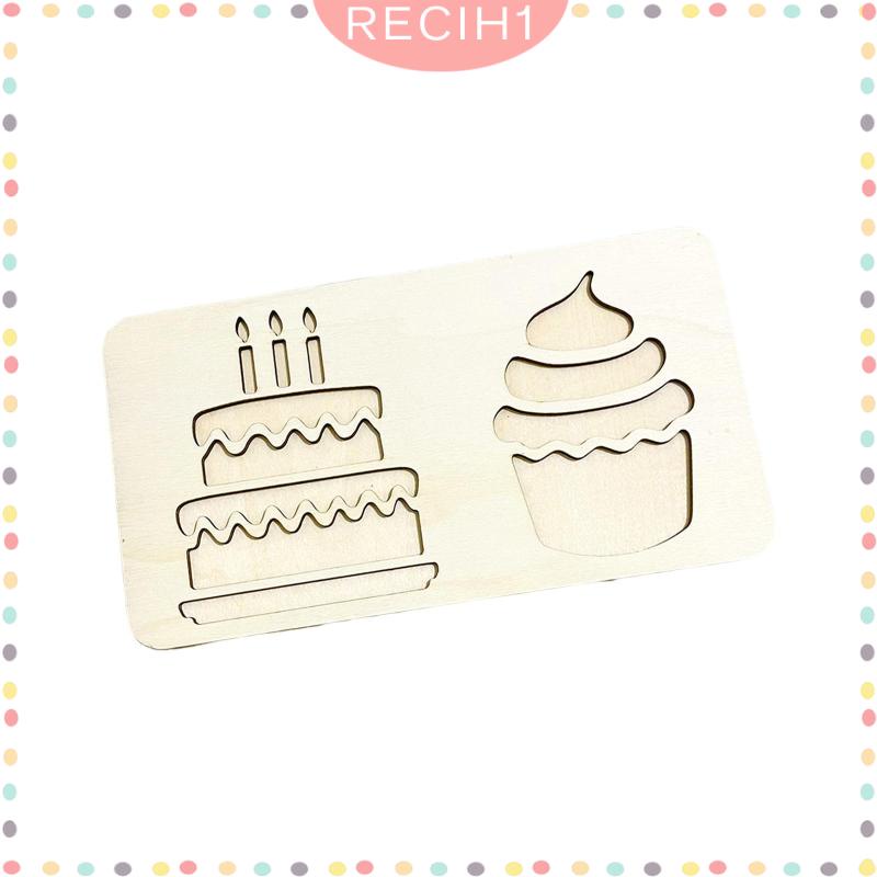 [Recih] Khay Cảm Biến Montessori Bằng Gỗ Hoạt Động Kỹ Năng Động Cơ Đồ Chơi Giáo Dục Cho Trẻ Em