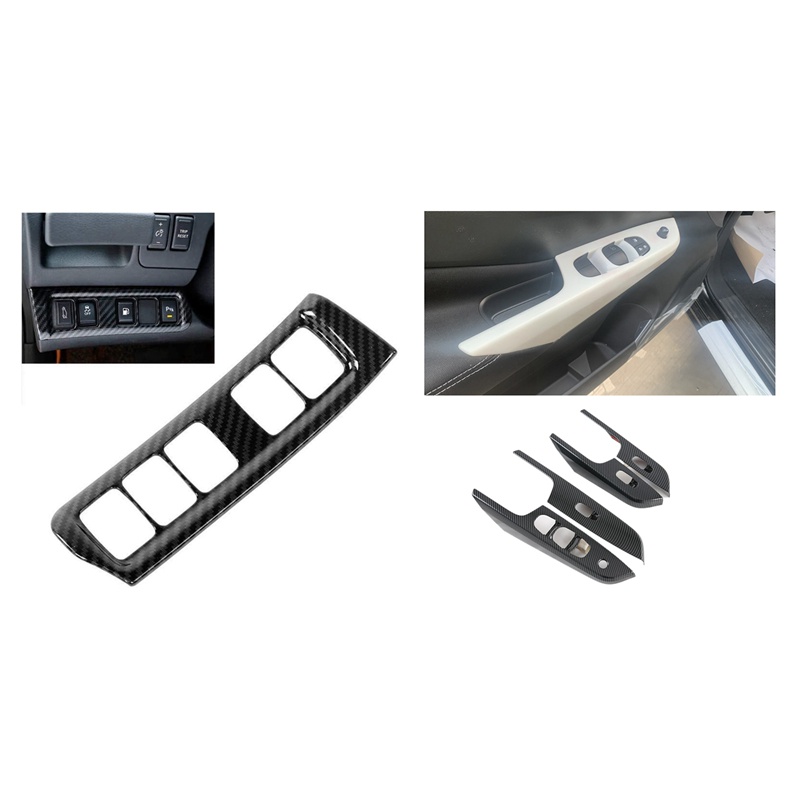 Ốp Công Tắc Điều Khiển Kính Cửa Sổ Xe Hơi Cho Nissan Navara NP300 2016-2021